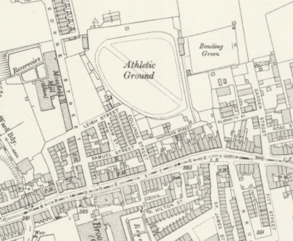 Manchester - Heywood Phoenix Ground : Map credit National Library of Scotland